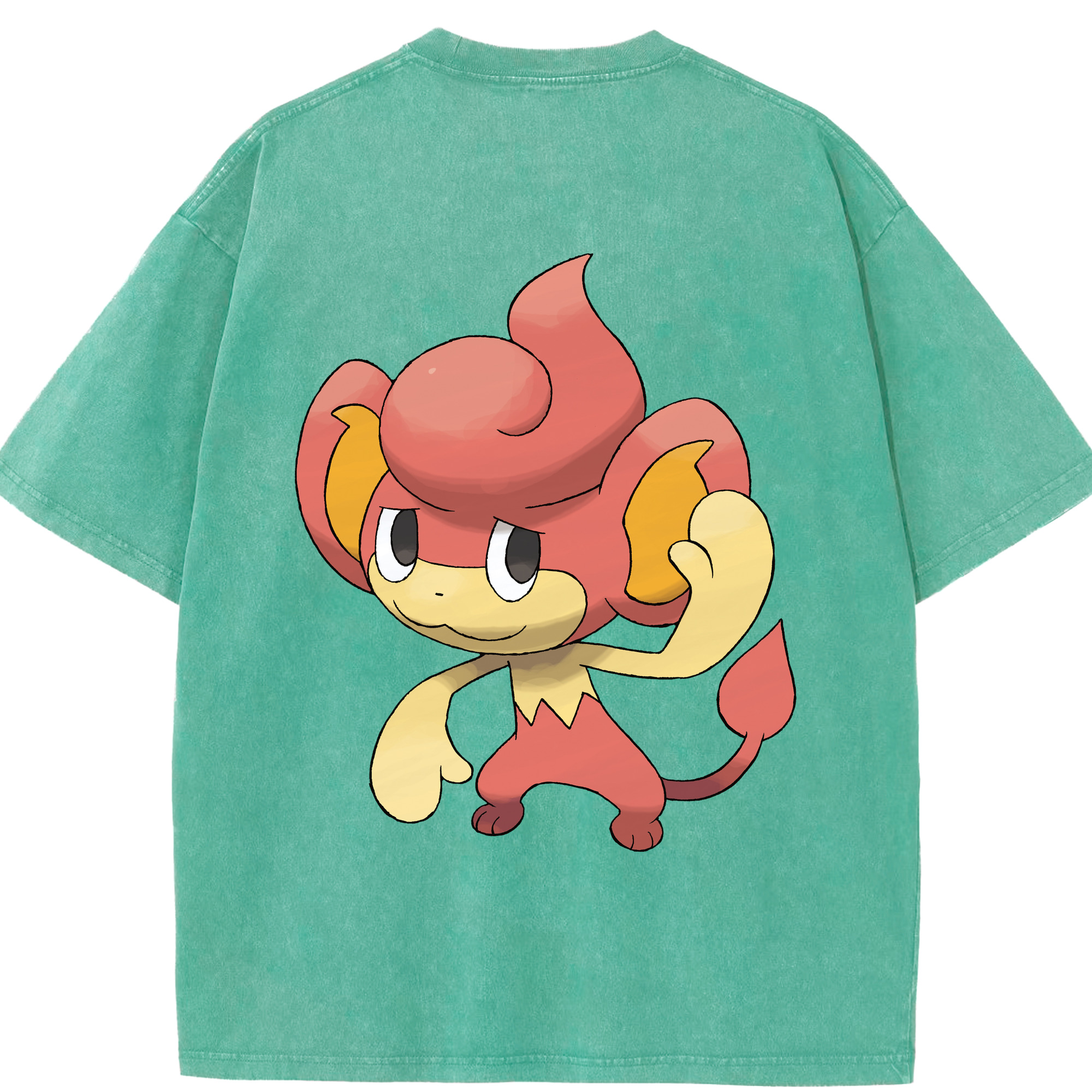 （画像用） ポケットモンスター Pokémon 綿100% ヴィンテージ風 半袖Tシャツ（背面プリント）